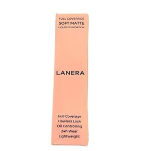 Lanera full coverage soft matte liquid foundation in ivory